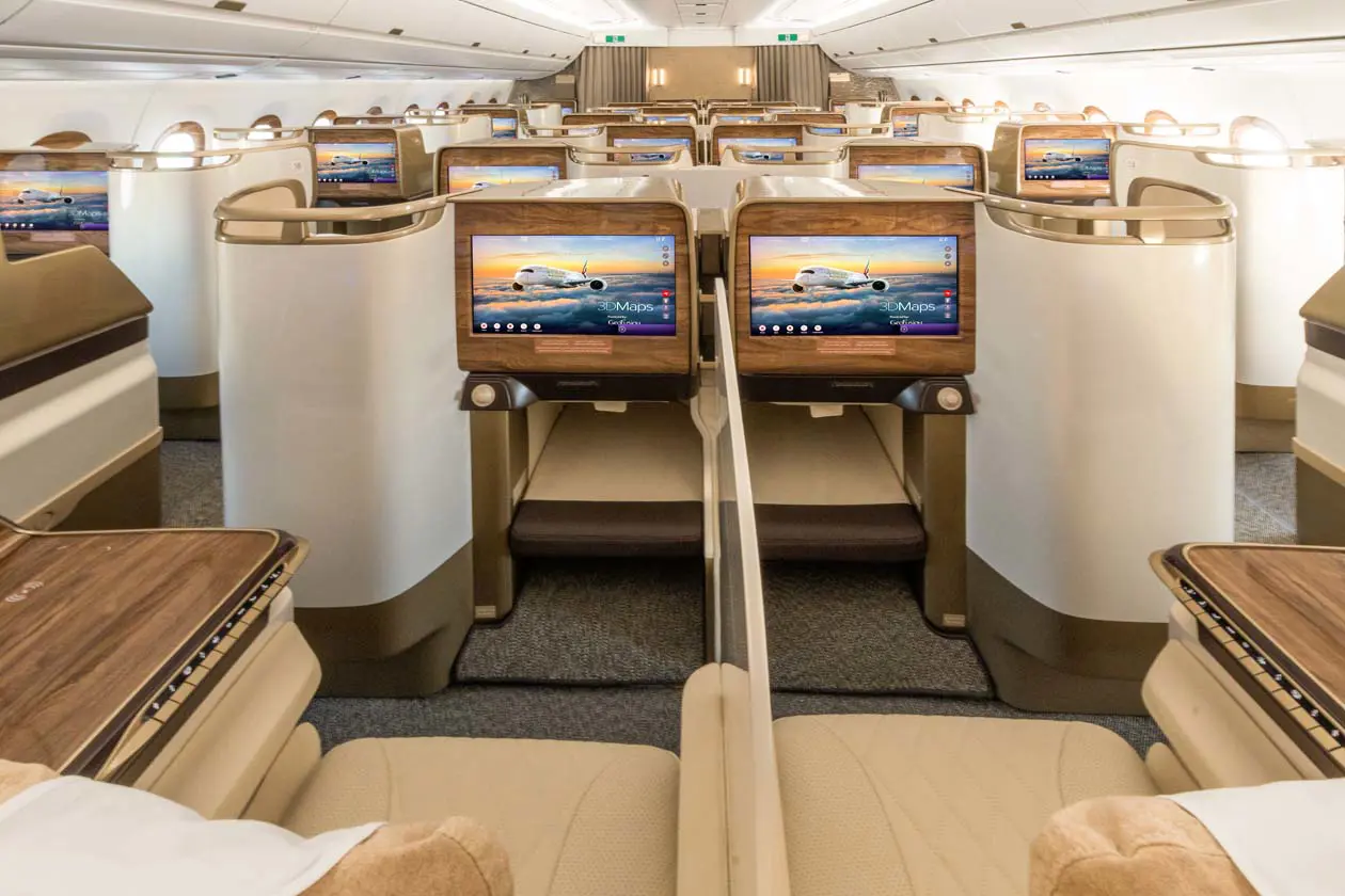 Emirates A350, Business Class Copyright © Emirates Airlines / The Emirates Group