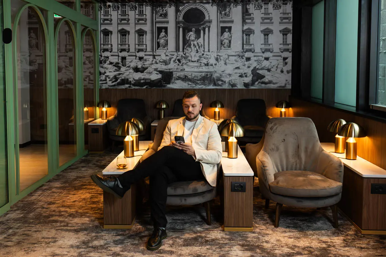 Plaza Premium First a Roma Fiumicino. Foto: Copyright © Ufficio Stampa&nbsp;Adr