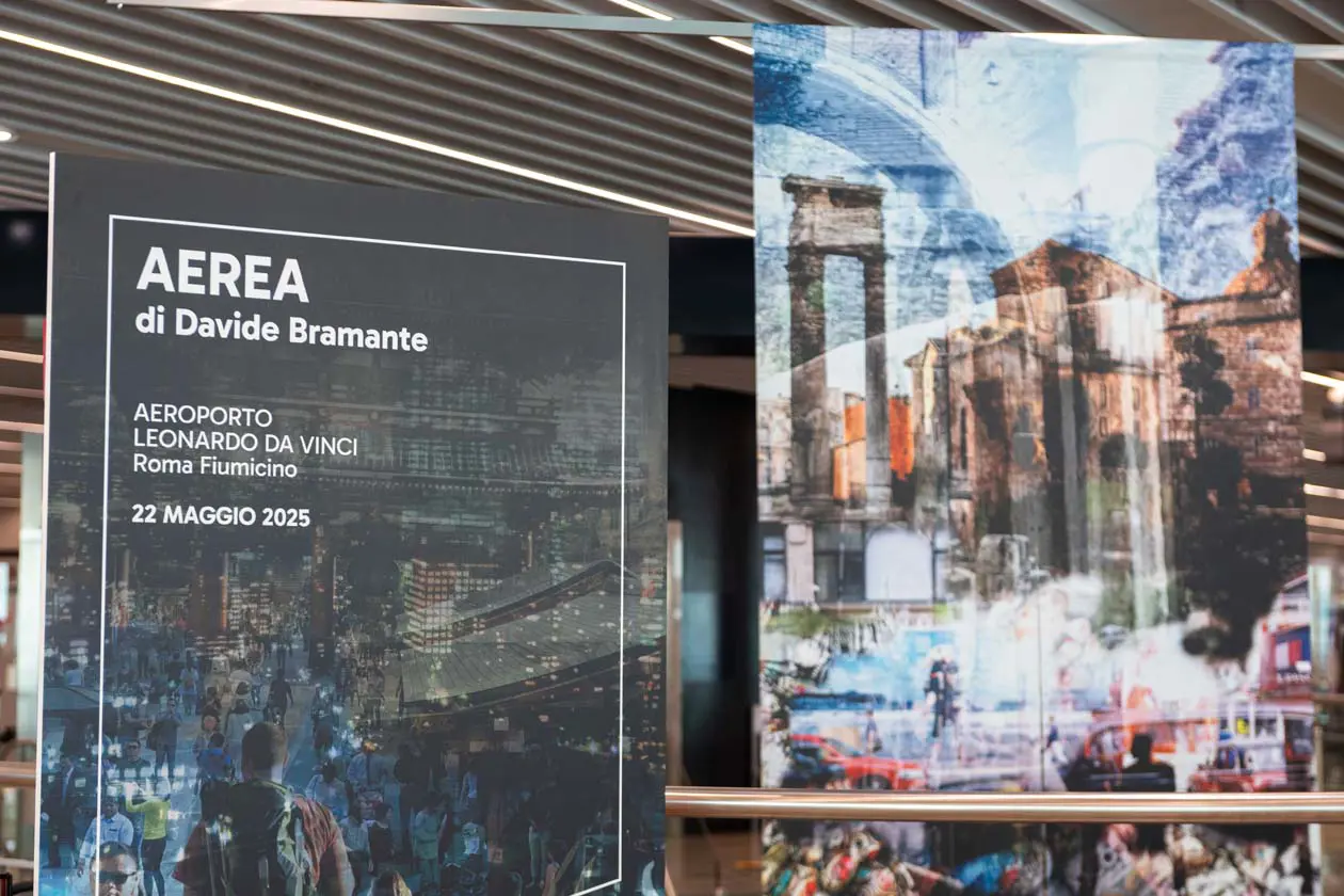 Mostra di Davide Bramante all'Aeroporto di Roma Fiumicino © Ufficio Stampa ADR