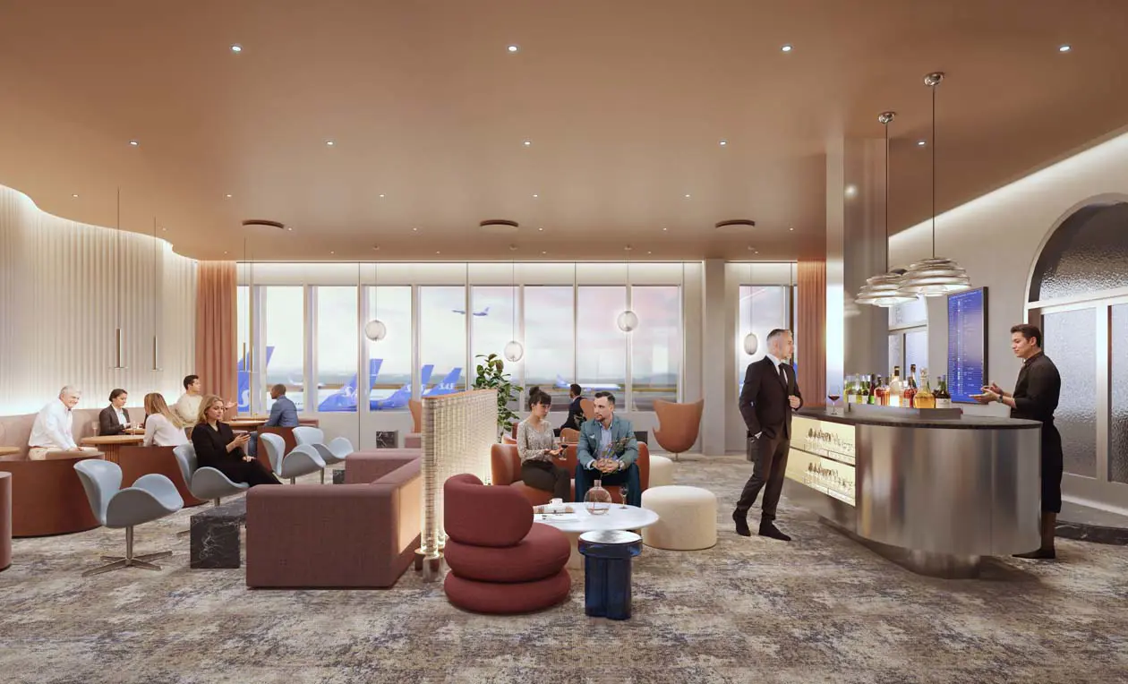 Nuova Lounge di SAS all'Aeroporto di Copenaghen Foto/rendering: Copyright ©&nbsp;Ufficio Stampa SAS / Cision