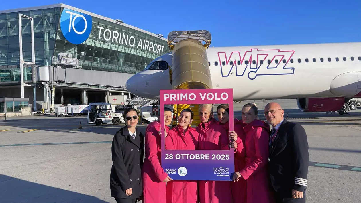 Wizz Air all'aeroporto di Torino Foto: © Ufficio Stampa Torino Airport