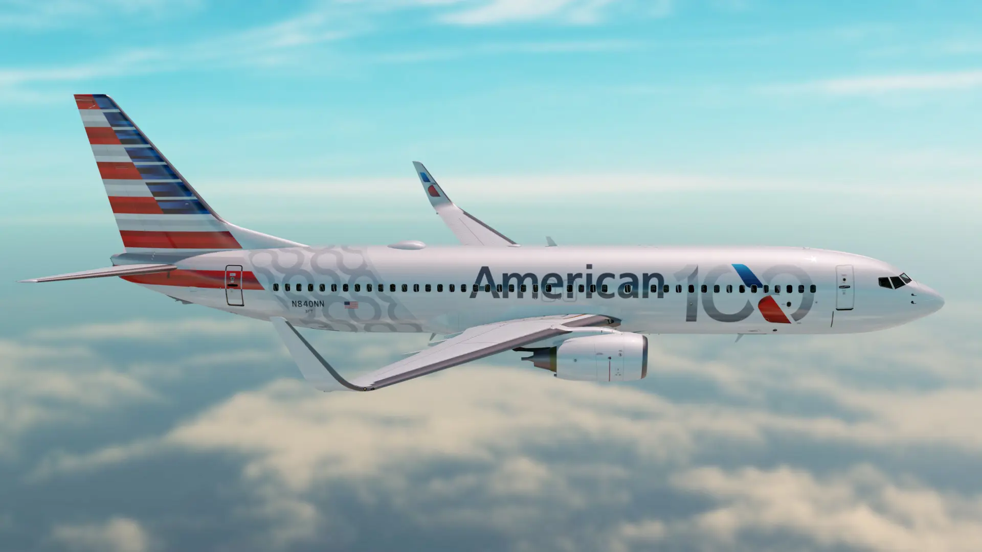 La livrea per il centenario di American Airlines. Foto Copyright © Ufficio Stampa American Airlines