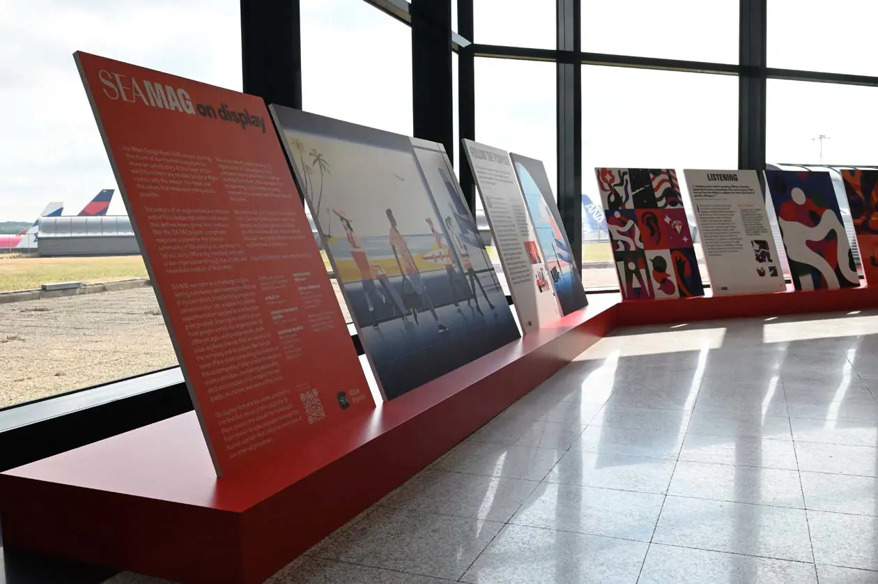 Mostra “SEA MAG on Display” nell'area extra-Schengen del Terminal 1 dell'Aeroporto di Milano Malpensa Foto: Copyright © Ufficio Stampa SEA