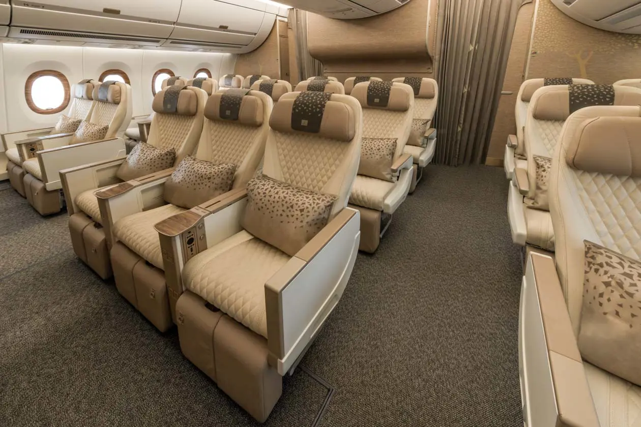Emirates A350, Premium Economy Copyright © Emirates Airlines / The Emirates Group