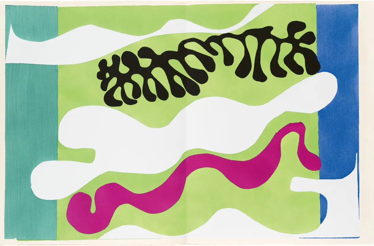   Henri Matisse Laguna1947Pochoir / Stampa a stencil 42 x 65 cm cm | The Scharf Collection | Copyright Ufficio Stampa Mostra /&nbsp;Palazzo Ducale di Genova