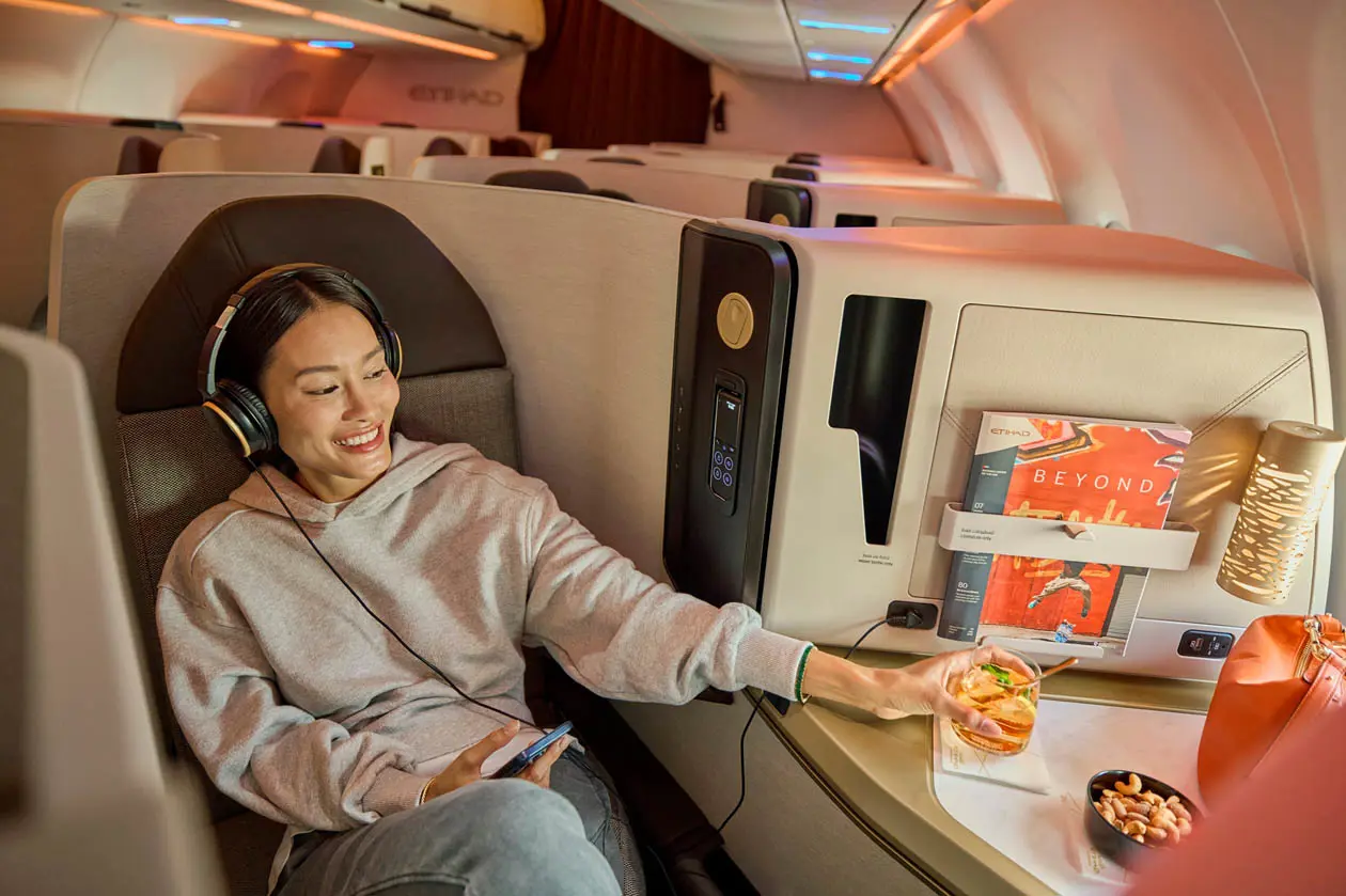 Etihad cabina Business Foto: Copyright © Ufficio Stampa Etihad Airways