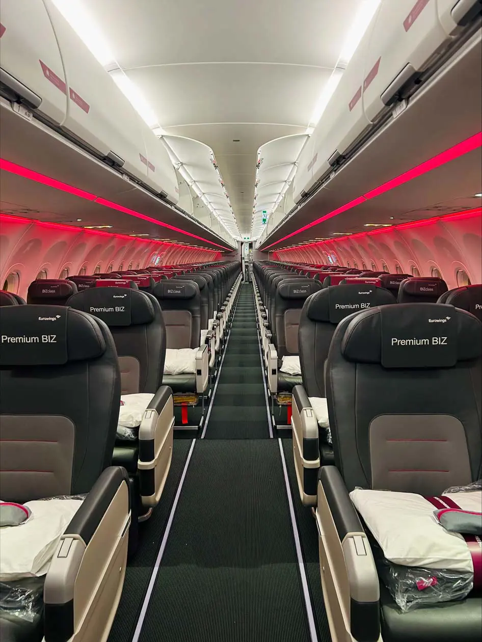 Sedile Premium BIZ di Eurowings Foto:&nbsp;Copyright ©&nbsp;Eurowings