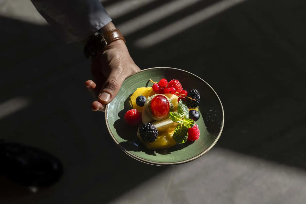 Piatti della Plaza Premium First Lounge a Roma Fiumicino Foto: Copyright © Ufficio Stampa&nbsp;Plaza Premium Group