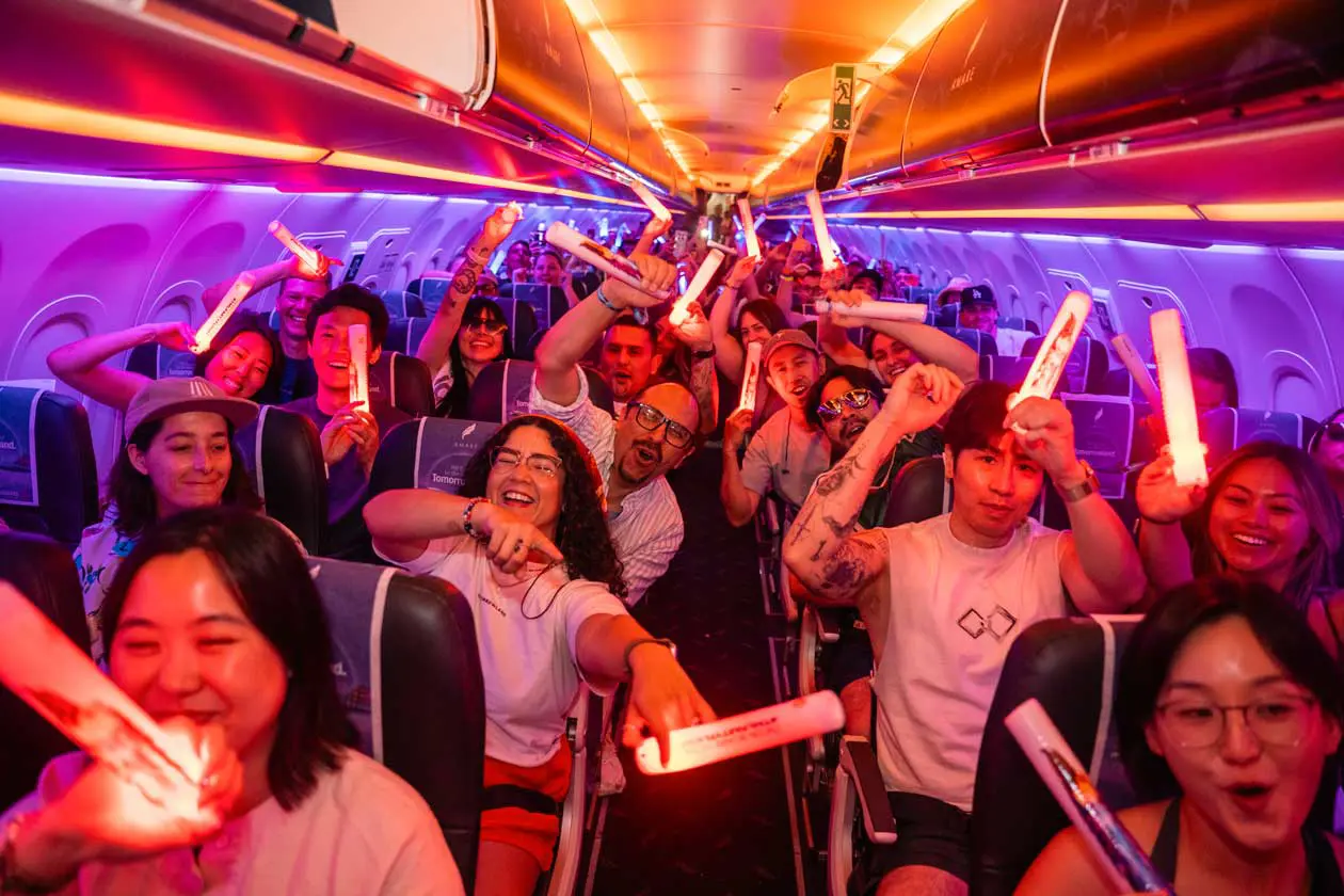 Party Flight di Brussels Airlines per Tomorrowland sul volo Ibiza-Brussels foto: Copyright © Ufficio Stampa Brussels Airlines