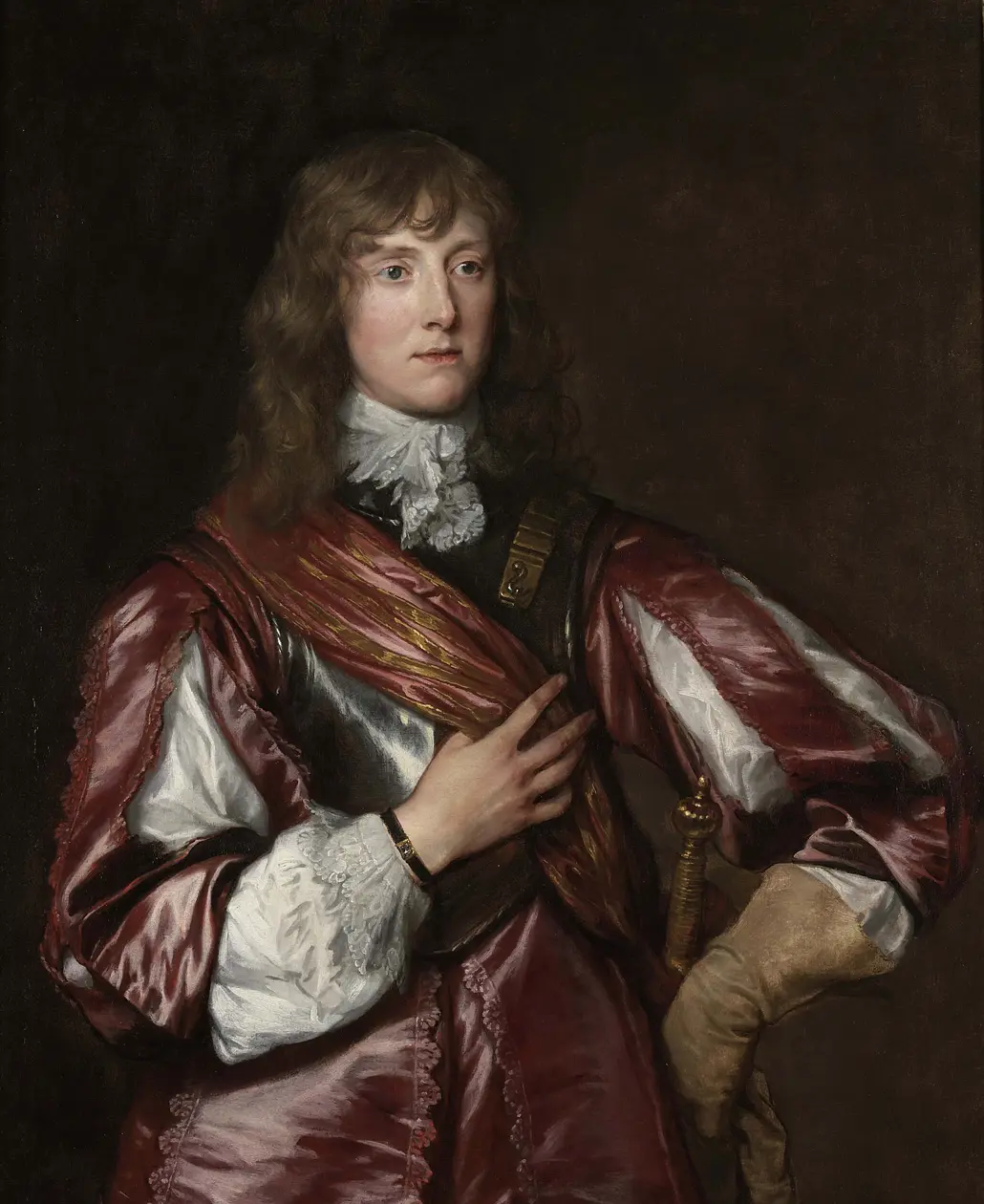       Anton van Dyck, Studio per il ritratto di una donna genovese, 1623 – 1624,                                             olio su carta applicata su tavola, 33 × 27 cm; collezione privata europea