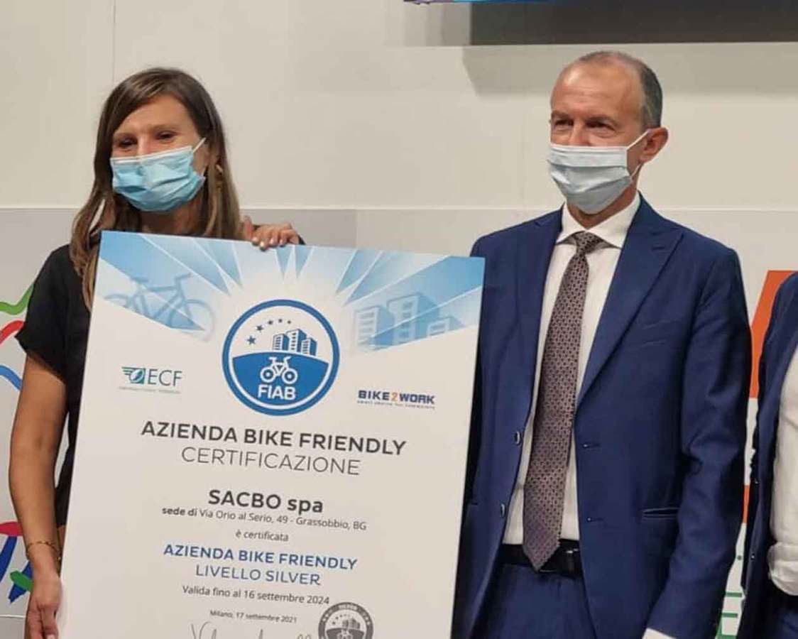 Sacbo is the first enterprise in Italy "Bike-Friendly Company"