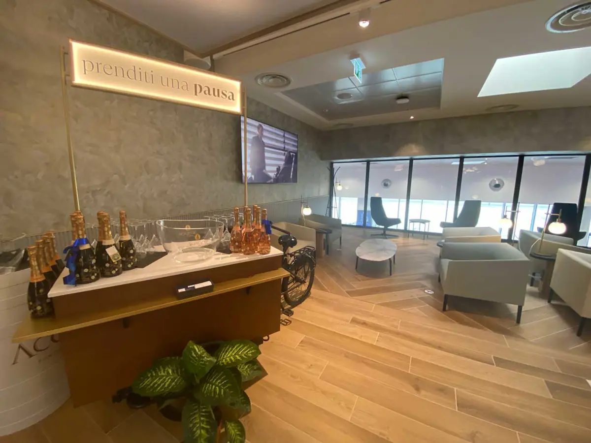 Hellosky Lounge all'Aeroporto di Milano Bergamo.&nbsp;