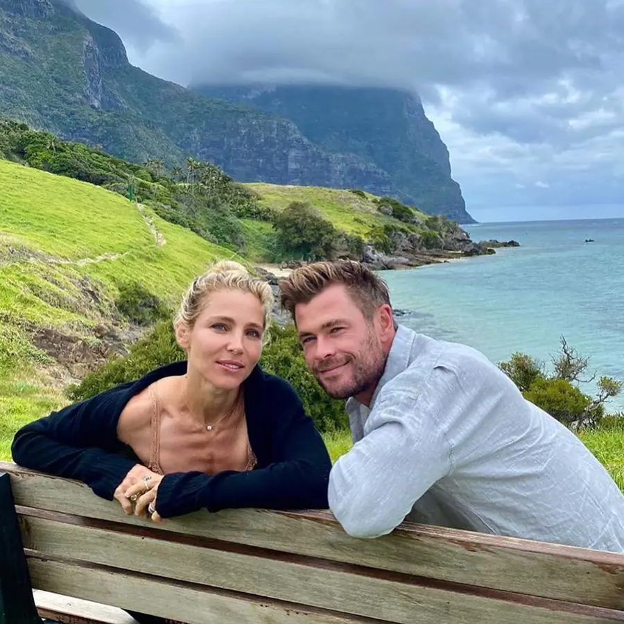 Hemsworth Holiday - Lord Howe Island, New South Wales  Credit: @chrishemsworth