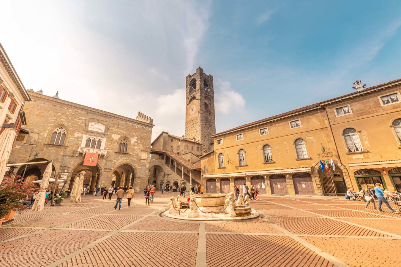 Piazza Vecchia in Bergamo old town