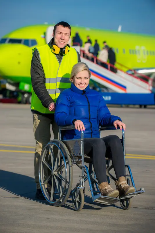 Passengers in airport.