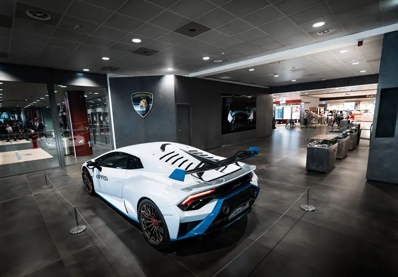 Lamborghini at Bologna airport.