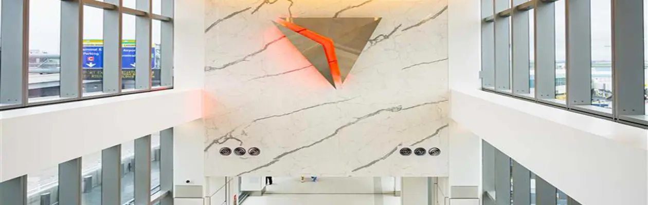 The renovated Terminal C of New York's LaGuardia Airport