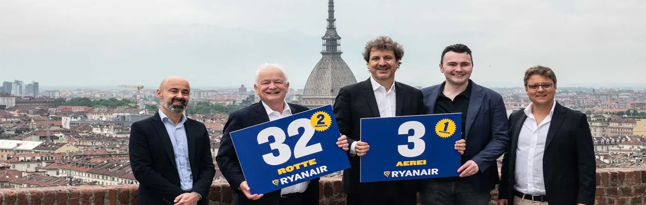 New Ryanair flights from Turin to Liverpool and Pescara