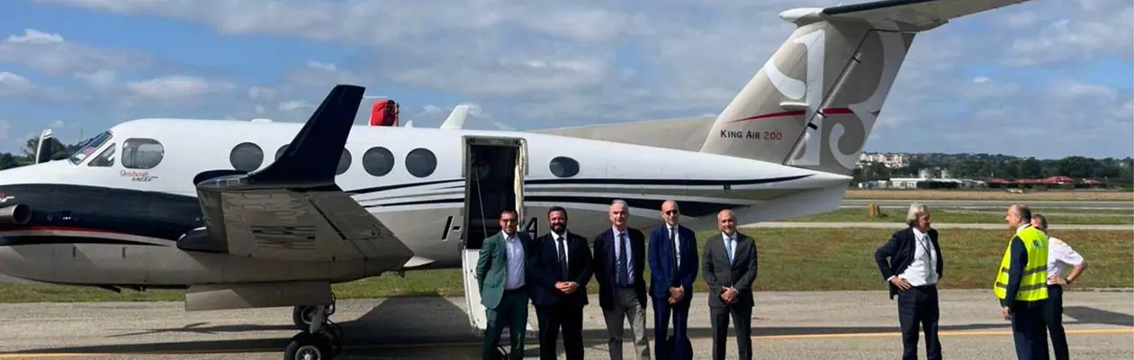 Regional Air Mobility: first flight between Fano and Rome Urbe