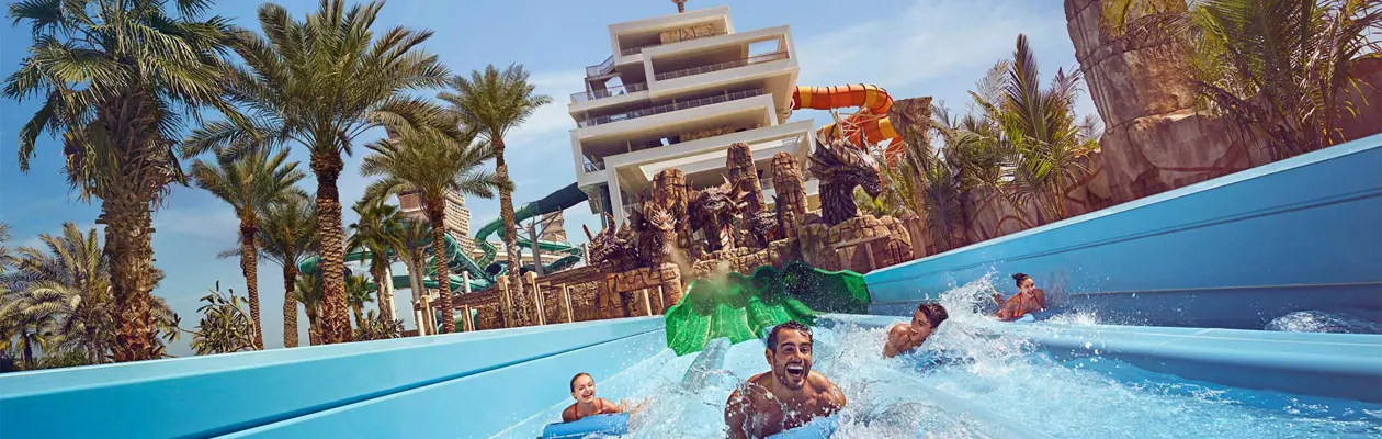 Emirates gives you free access to Aquaventure Dubai Water Park