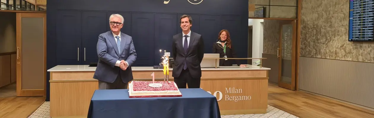 The first anniversary of the HelloSky Lounge at Milan Bergamo Airport