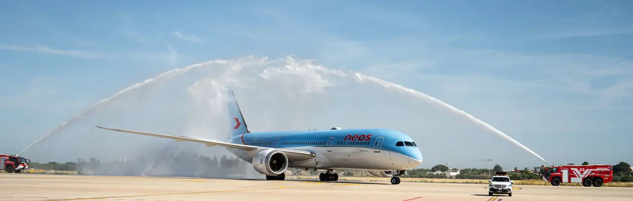 First direct flight Bari-New York operated by Neos