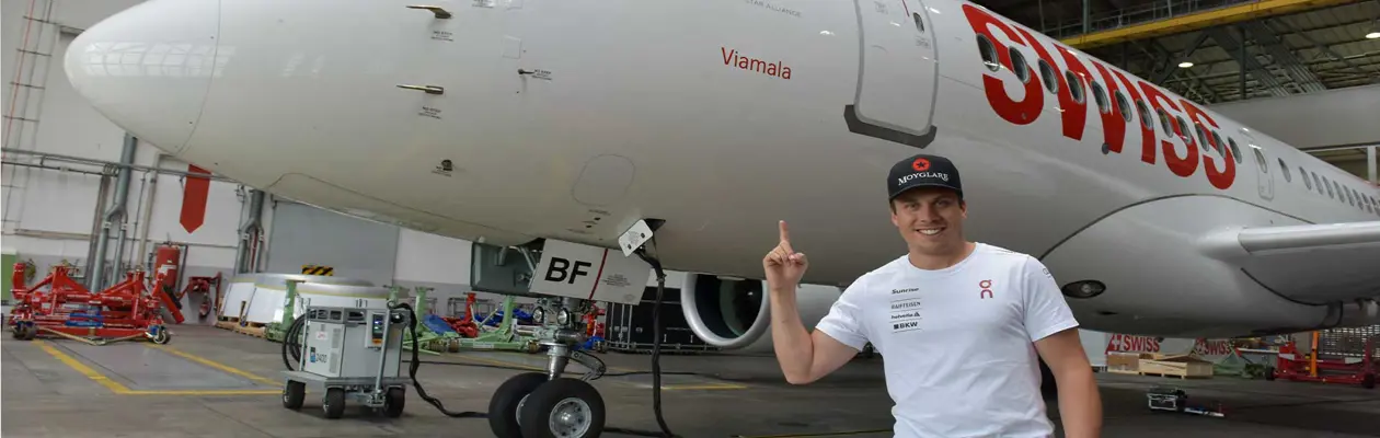Swiss dedicates an Airbus to the Viamala region
