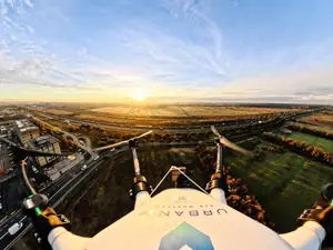 At Fiumicino airport the first SAIL III flight in Italy