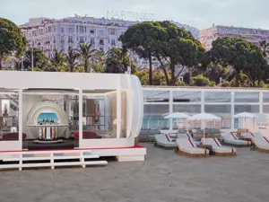 Air France beach reopens in Cannes