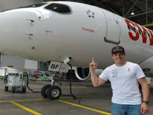 Swiss dedicates an Airbus to the Viamala region