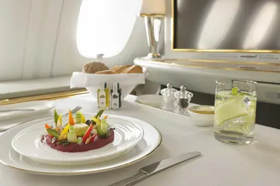 Vegan cuisine on board Emirates