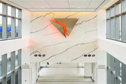 The renovated Terminal C of New York's LaGuardia Airport