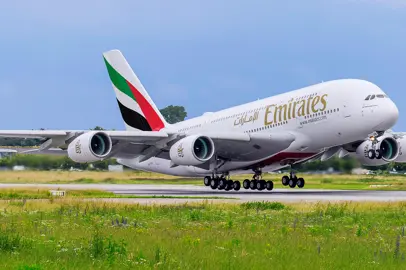 First Emirates flights with SAF from Dubai