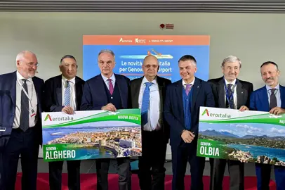 Aeroitalia flies from Genoa to Alghero, Olbia and Rome