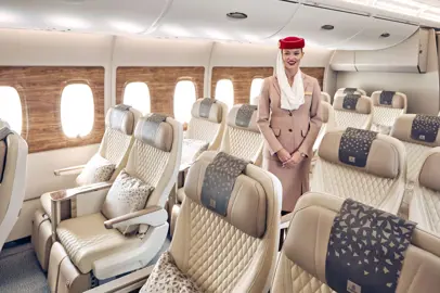 Premium Economy on Emirates A380 flights to New York