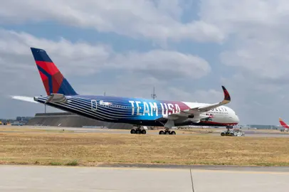 Delta unveils special livery for the Milan Cortina 2026 Olympic Winter Games