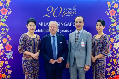 Singapore Airlines celebrates 20 years of flights to Malpensa