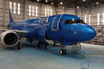 ITA Airways first Airbus A320neo with blue livery