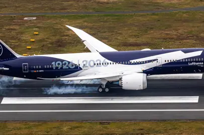 The Lufthansa centenary Dreamliner