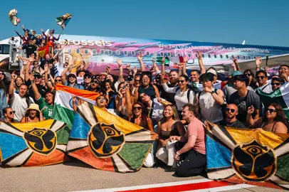 Brussels Airlines Party Flights fly to Tomorrowland