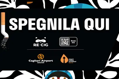Smokers Point at Cagliari airport