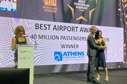 Aci Europe Best Airport Award for the Athens airport