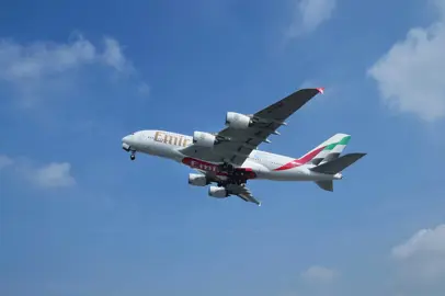 Emirates A380 100% SAF demonstration flight