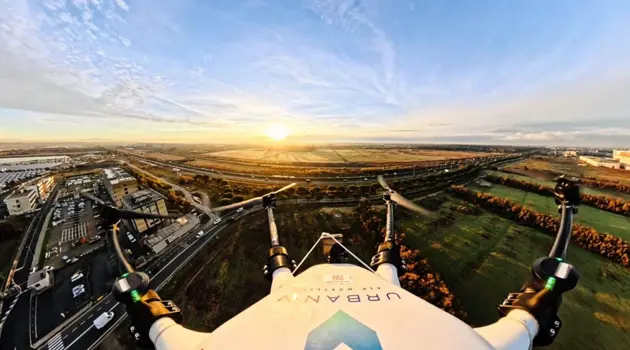 At Fiumicino airport the first SAIL III flight in Italy