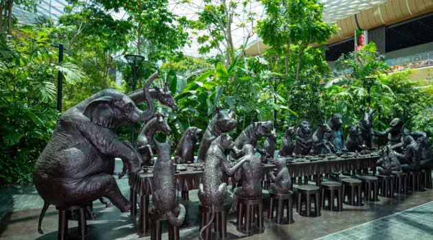 Permanent sculptures at Hamad International Airport