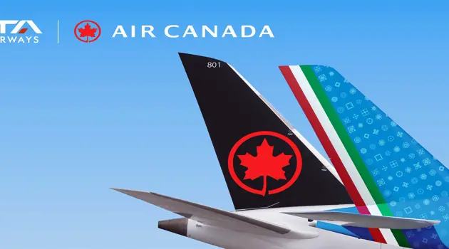 New codeshare agreement between ITA Airways and Air Canada
