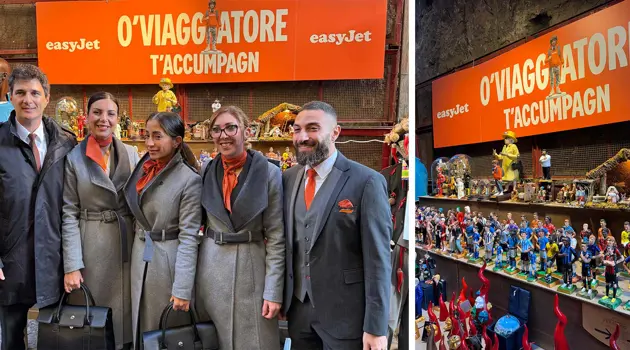 easyJet has brought the magic of Christmas to the heart of Naples