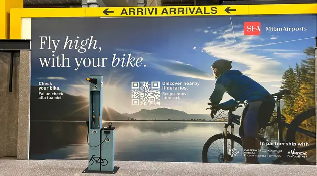Bike Corner at Malpensa Terminal 2