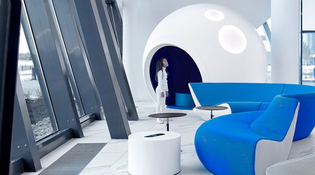 The new Vip Lounge of Gagarin Airport in Russia