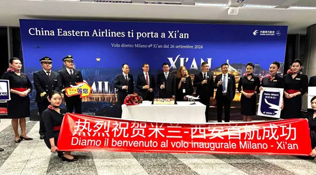New flight to Xi'an at Milan Malpensa airport